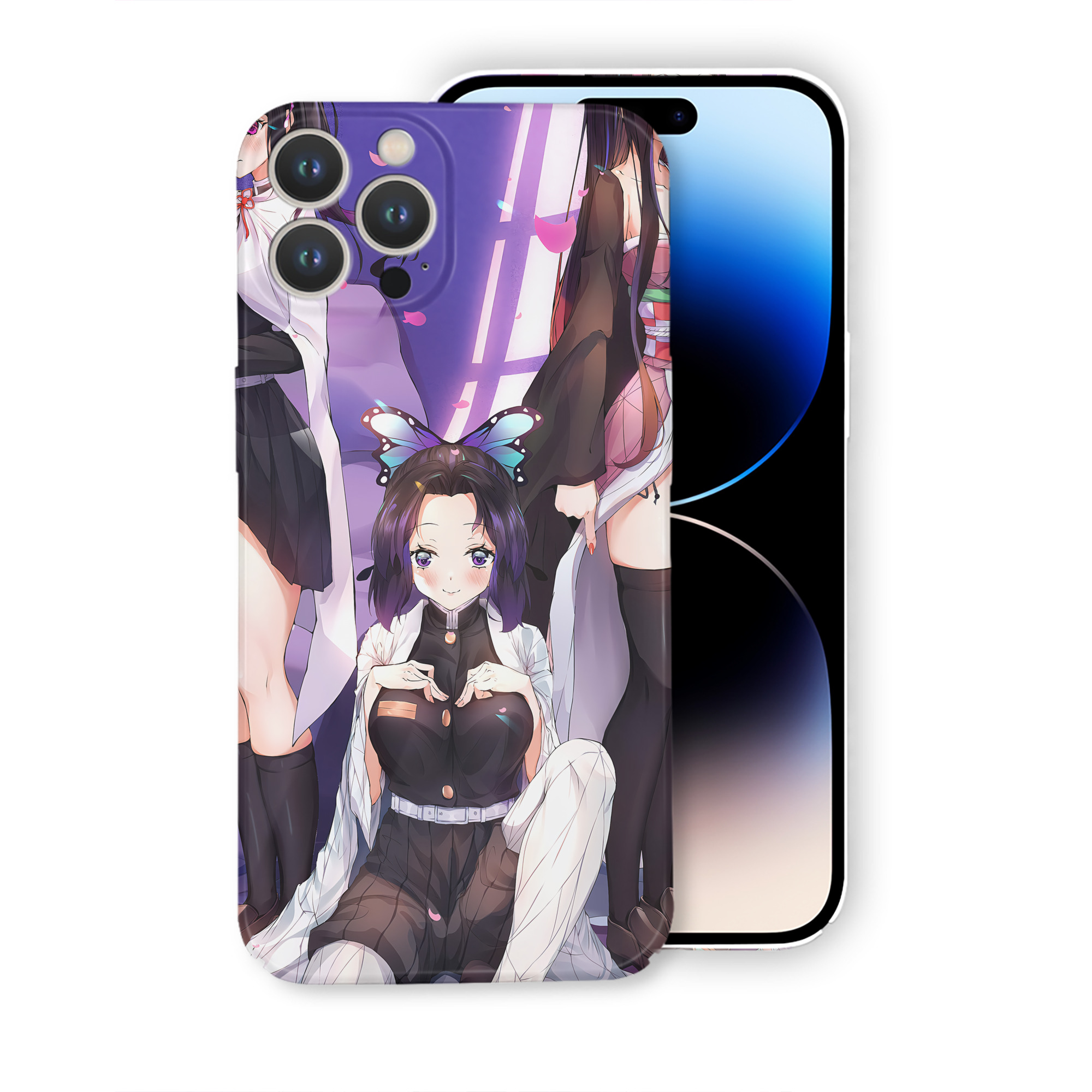 （画像用） 鬼滅の刃（きめつのやいば）竈門 禰󠄀豆子／かまど ねずこ Kamado Nezuko 【iPhone 14シリーズ対応】ハードケース